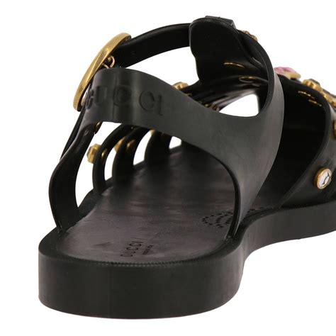 cuñas gucci mujer|gucci sandalias de piel.